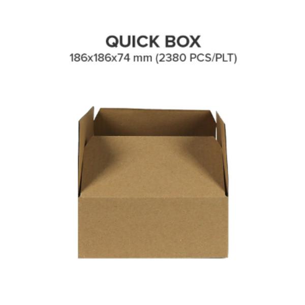 Quickbox 186x186x74 mm senza scotch