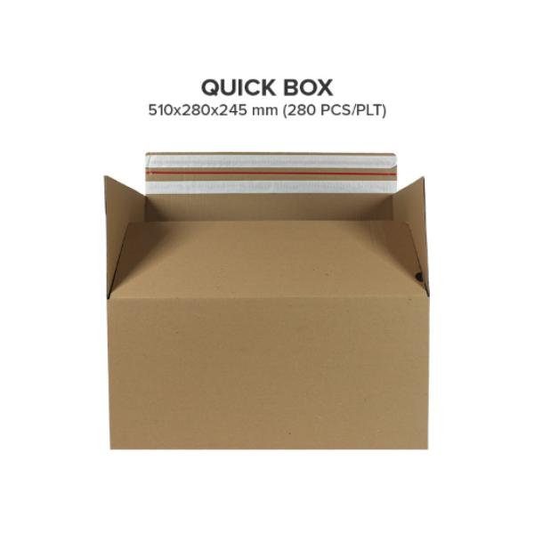 Quickbox 510x280x245 mm con doppio scotch