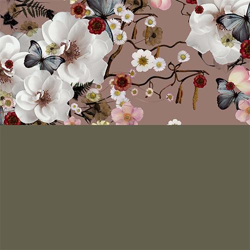 Carta regalo 3662 Apple Bloom Brown 55 cm x 100 m