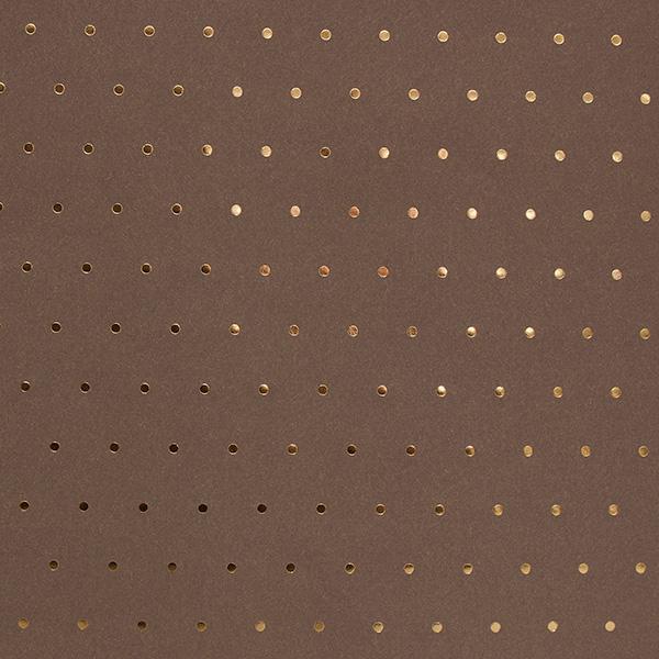 Julepapir 6293 Walnut Mini Dots Gold