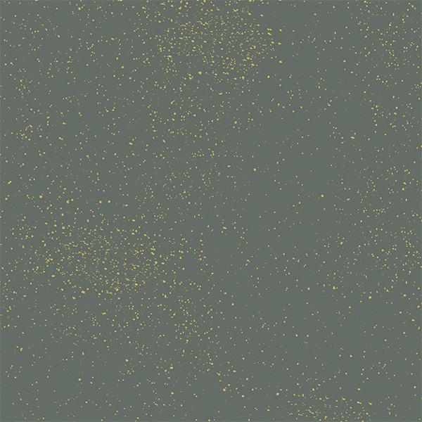 Julepapir 6428 Green Golden StarsCluster