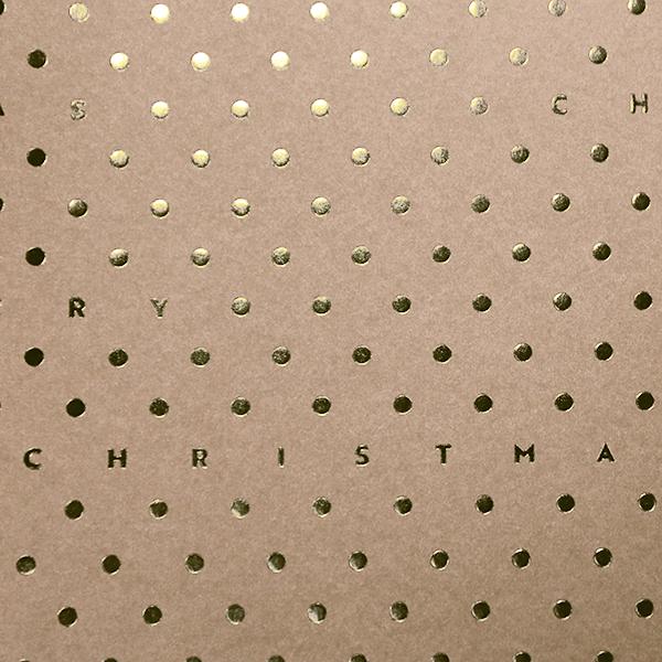 Carta regalo Light Brown X'Mas Dots 55 cm