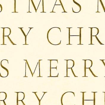 Carta regalo di Natale 6494 Slender Merry Christmas Beige 55cm x 100M