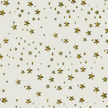 Carta regalo 6518 Beige Gold Little Stars 55cm x 100M