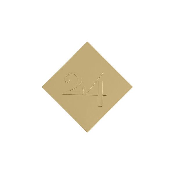 Etichette 60x60mm oro 500pz