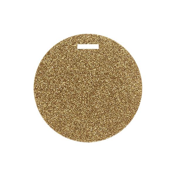 To & From round Ø 80mm Glitter Oro 90 pz