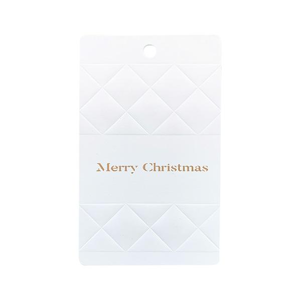 Merry Christmas Hangtag,Embossed, Bianco 90pz