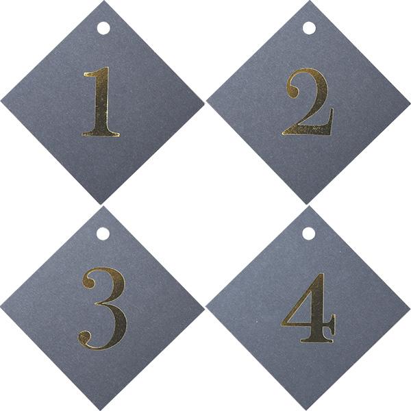 Cartellino quadrati avvento 1,2,3,4 20 pz