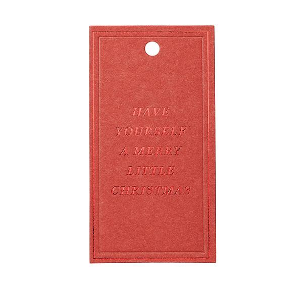 To & From Cartellino Christmas Greetings red,  90 pezzi
