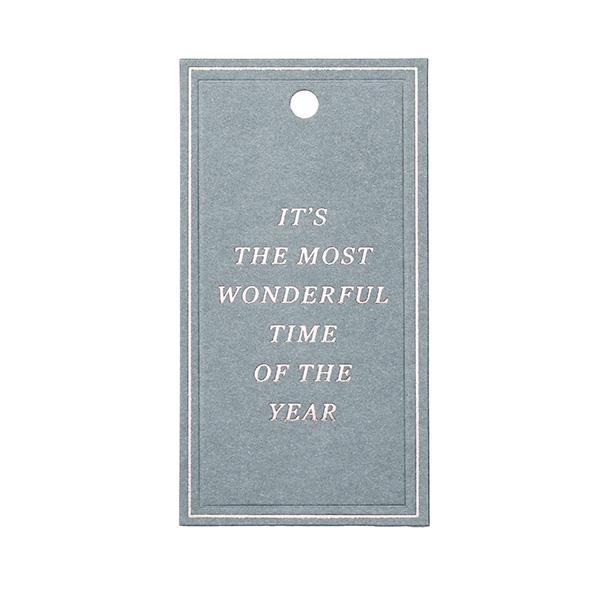 To & From Cartellino Christmas Greetings grey, 90 pezzi