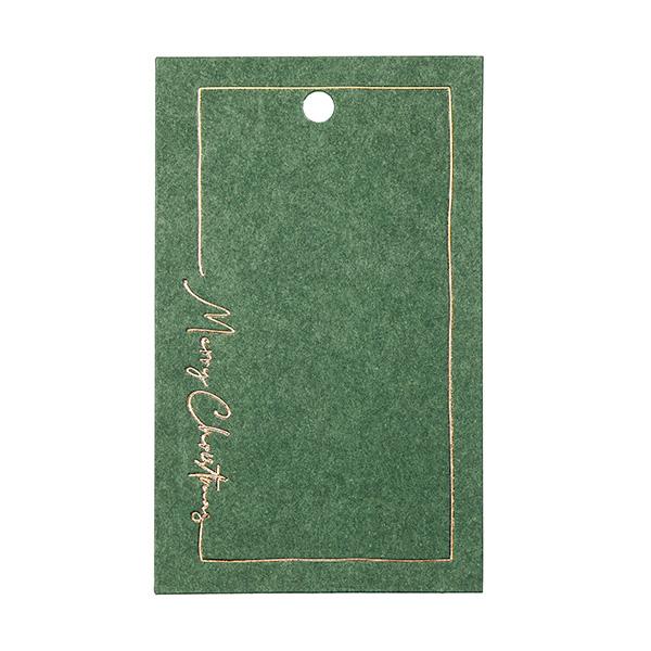 To & From Cartellino Christmass Greetingscard verde, 90 pezzi