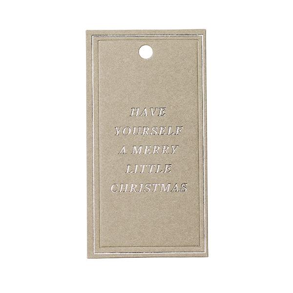 To & From Cartellino Christmas Greetings beige, 90 pezzi