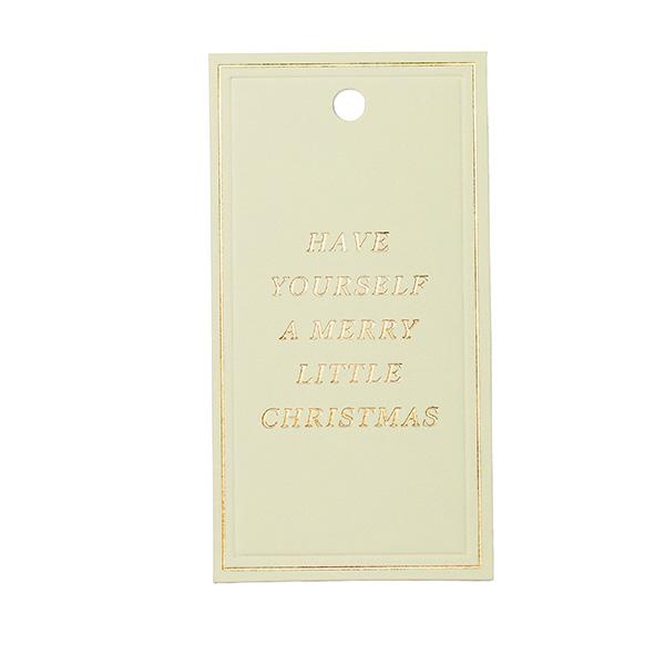 To & From Cartellino Christmas Greetings crema, 90 pezzi