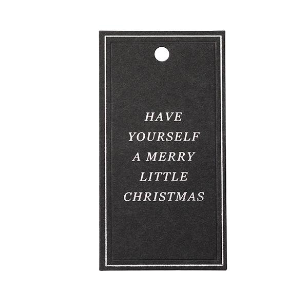 To & From Cartellino Christmas Greetings nero, 90 pezzi