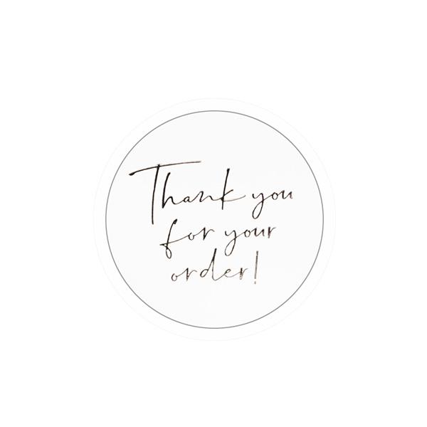 Thank you for your order sticker 250 pezzi / rotolo