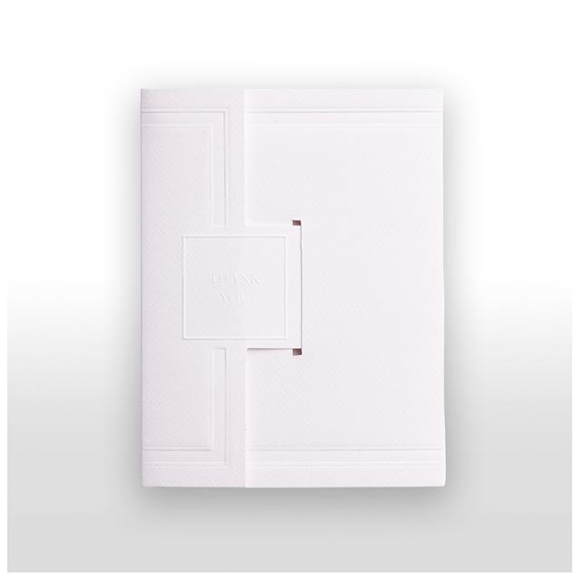 Porta scontrino / buono regalo bianco 10x13 cm