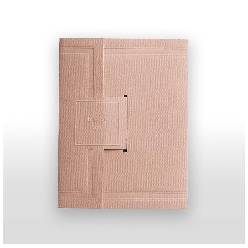 Porta scontrino / buono regalo rosa antico 10x13 cm