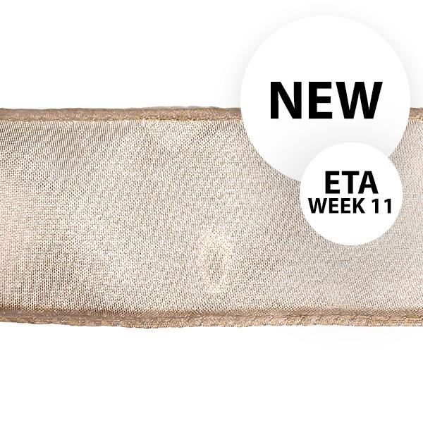 Nastro in organza Champagne 40mm x 45 M