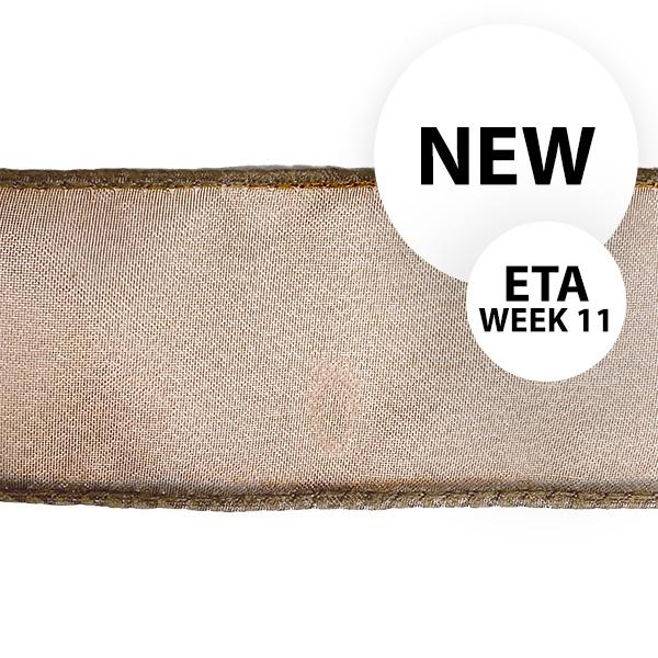 Nastro in organza Chocolate 40mm x 45M