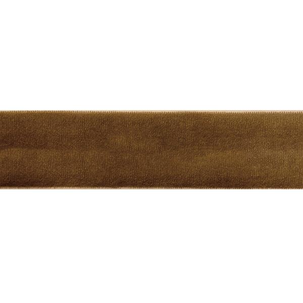 Nastro in velluto 6mm Golden Brown -90mt