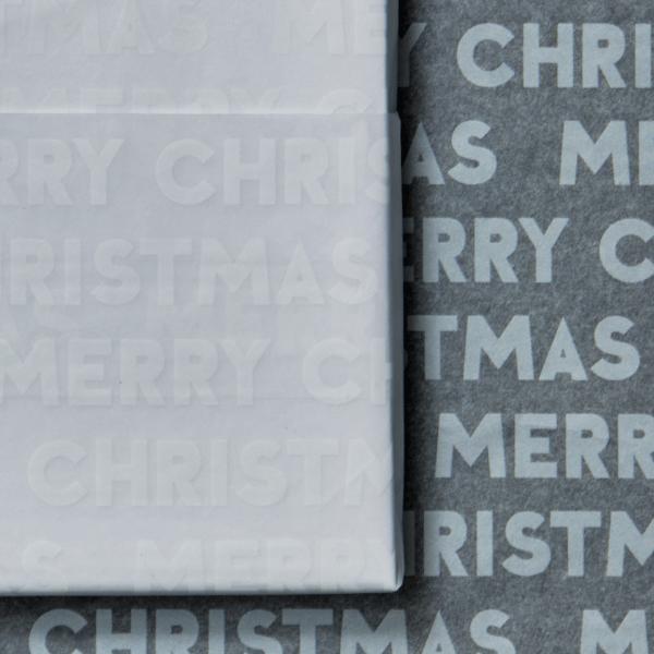 Carta velina White Merry Christmas 50x75cm