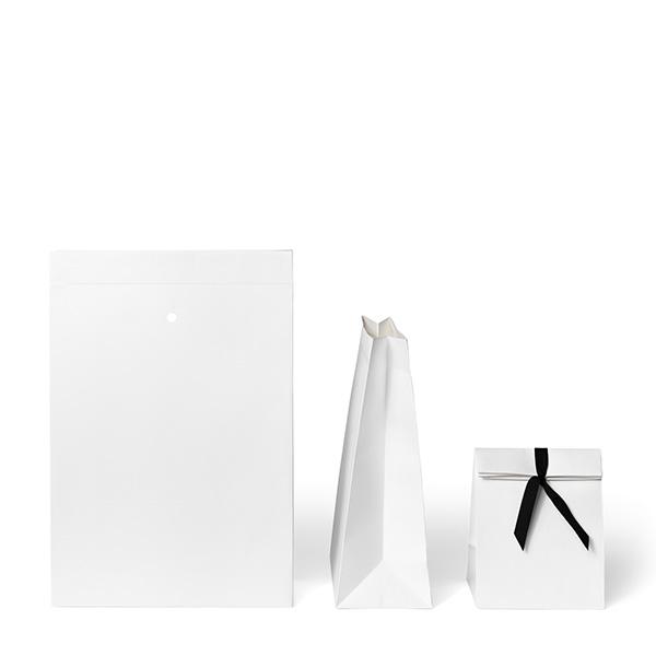 Sacchetto regalo bianco kraft 16x12x204cm 100pz