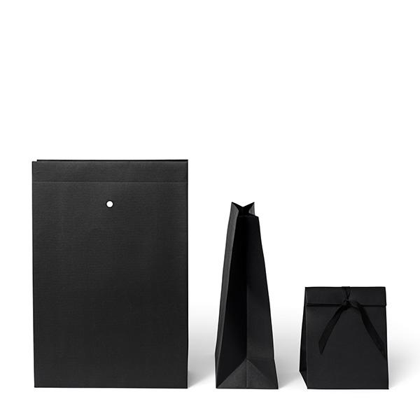 Sacchetto regalo nero kraft 16x12x204cm 100pz