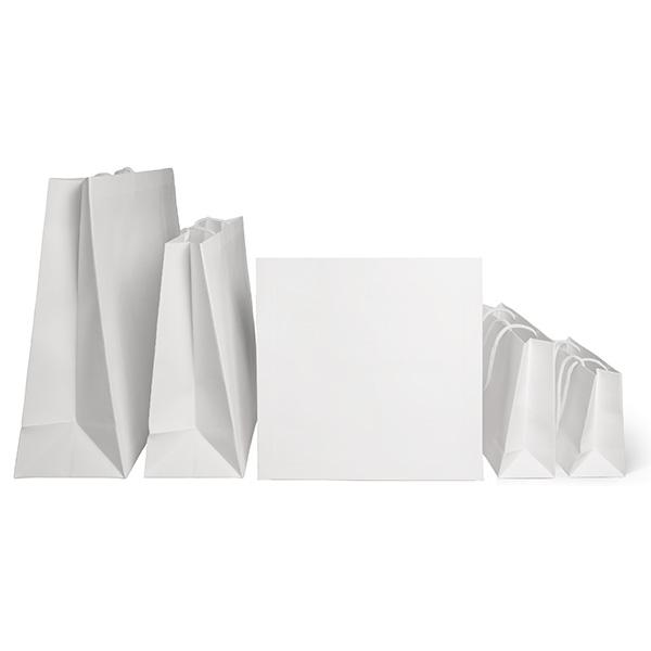 Luxury bag bianca con cornice 200x80x150mm