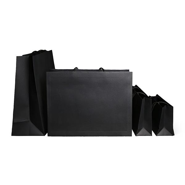 Luxury bag nera con cornice 200x80x150mm