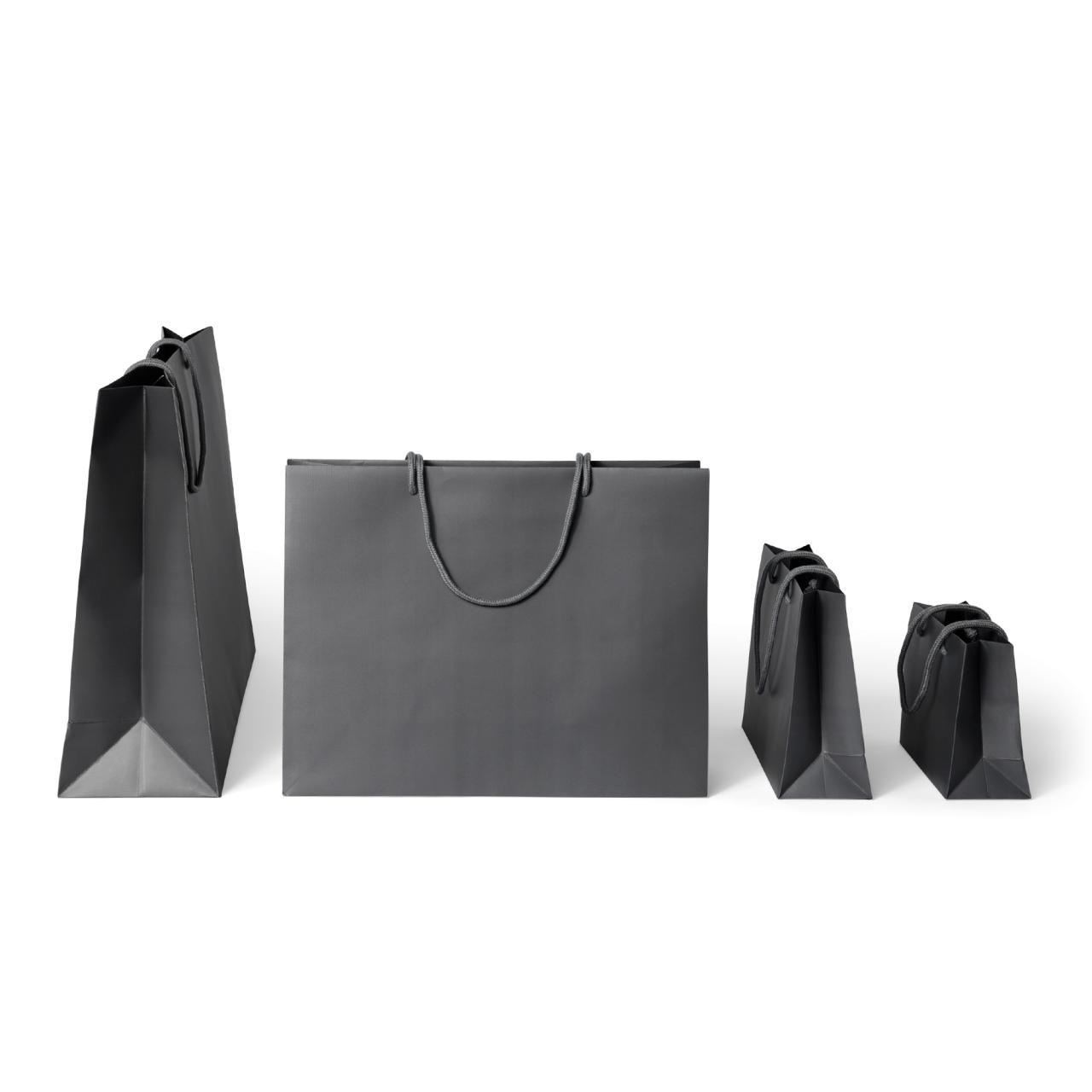 Luxury bag grigio opaco 20x8x15 cm