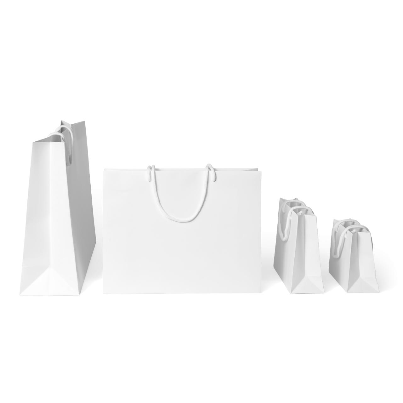 Luxury bag bianco opaco 20x8x15