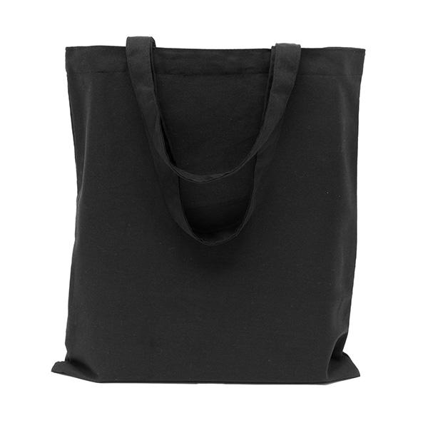 Bag in cotone nero 40x45cm