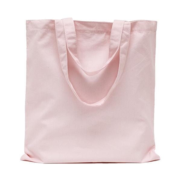 Bag in cotone rosa light 40x45cm