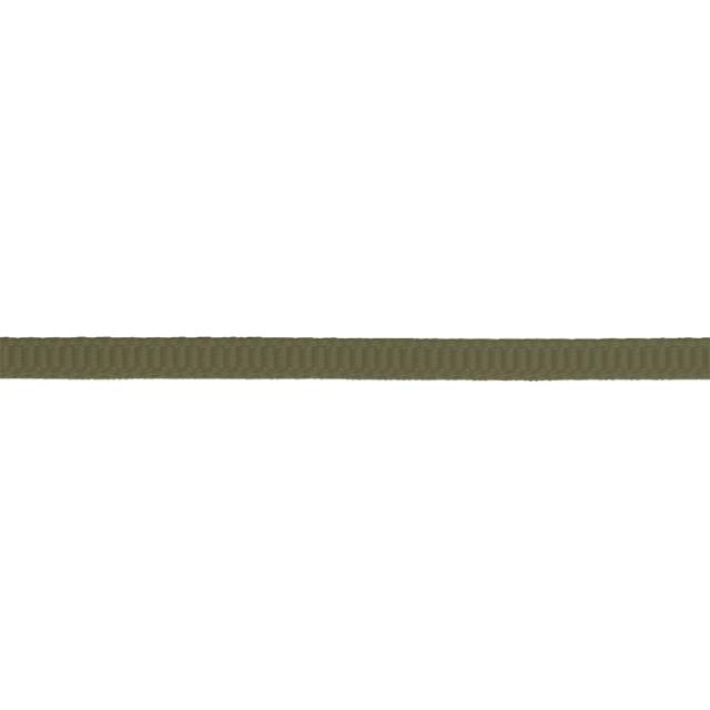 Ribbet silkebånd, Moss, 3 mm