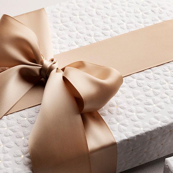 Gavepapir 3661 20 cmWhite Flower hotfoil