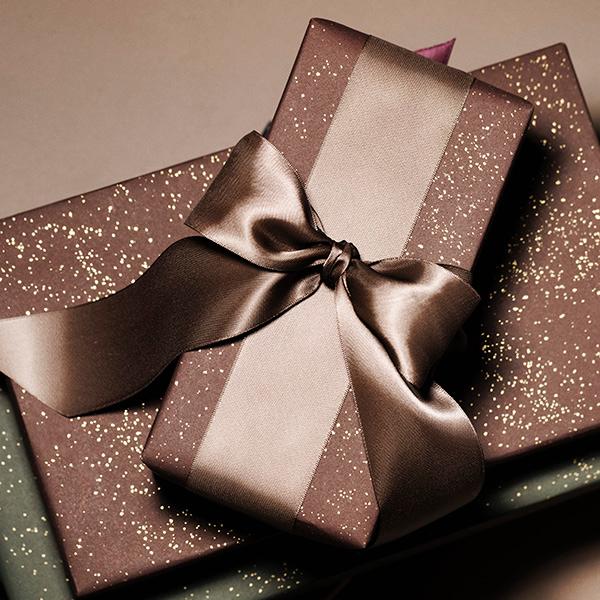 Julepapir 6440 Brown Star Cluster