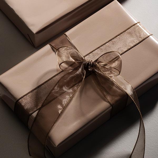 Nastro in organza Chocolate 40mm x 45M