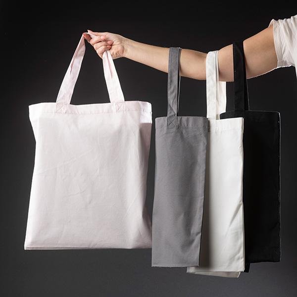 Bag in cotone nero 40x45cm