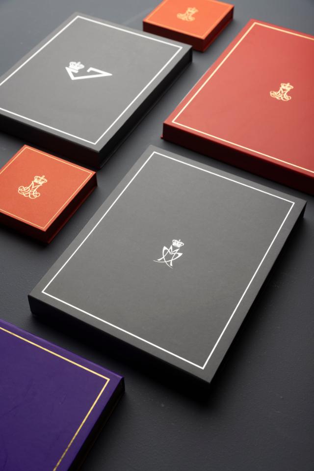 Scatola magnetica colorata e vivace, con una varietà di magneti eleganti ed eclettici per arrangiamenti creativi senza limiti.