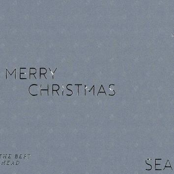 Carta regalo di Nataöe 6504 Christmas Greetings Dark grey 55 cm x 80M