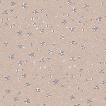 Carta regalo di Natale 6509 Little Stars Grey 55cm x 100M