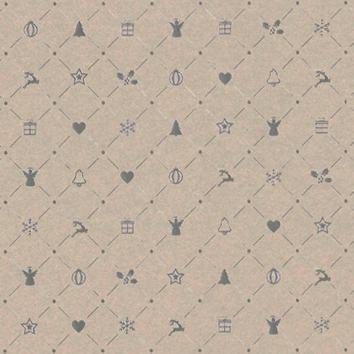 Carta regalo di Natale 6511 Christmas Tradition Cool Grey 55cm x 100M