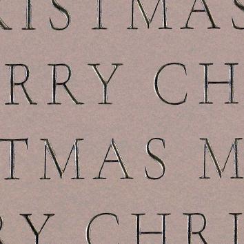 Carta regalo di Natale 6517 Slender Merry Christmas warm grey 55cm x 100M