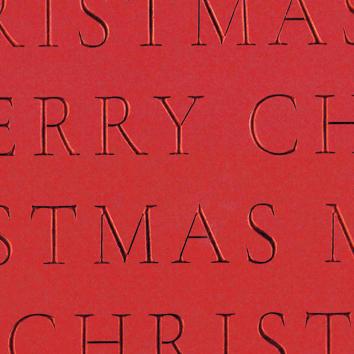 Christmas paper 6526 Slender Merry Christmas Red 55 cm x 100m